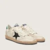 Ball Star da uomo con stella in pelle nera e linguetta sul tallone in pelle verde