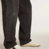 Ball Star da uomo con stella in pelle nera e linguetta sul tallone in pelle verde