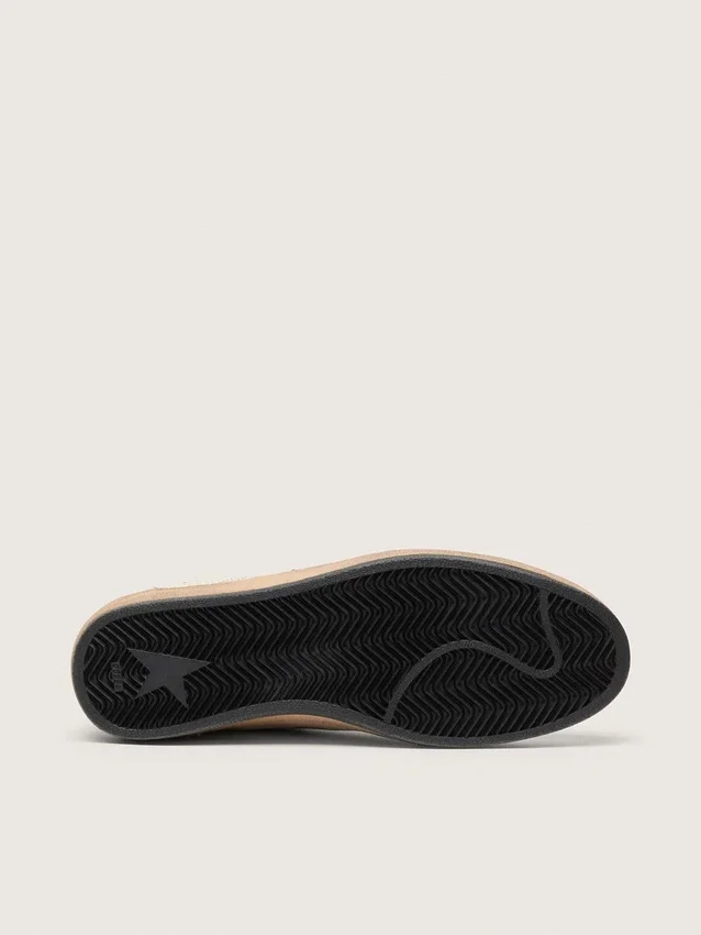 Ball Star da uomo con stella in pelle nera e linguetta sul tallone in pelle verde