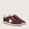 Ball Star da donna in nabuk color cioccolato con stella e linguetta sul tallone in pelle