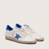 Ball Star da uomo in nappa bianca con stella e linguetta sul tallone blu