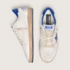 Ball Star da uomo in nappa bianca con stella e linguetta sul tallone blu