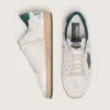 Ball Star da uomo in nappa bianca con stella e linguetta sul tallone in pelle verde