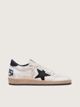 Ball Star da uomo in nappa bianca con stella nera