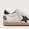 Ball Star da uomo in nappa bianca con stella nera