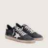 Ball Star da uomo in nappa nera con stella e linguetta sul tallone in pelle bianca