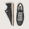 Ball Star da uomo in nappa nera con stella in pelle scamosciata e linguetta sul tallone in nappa