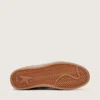 Ball Star da uomo in pelle marrone scuro con stella in pelle tono su tono
