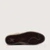 Ball Star da uomo in pelle scamosciata marrone con stella e linguetta sul tallone in pelle marrone