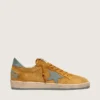 Ball Star da uomo in pelle scamosciata ocra con stella in pelle e linguetta sul tallone in pelle scamosciata azzurra