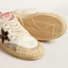 Ball Star in nappa con stella e linguetta sul tallone in pelle di pony con stampa leopardata