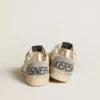 Ball Star in nappa con stella glitterata e linguetta sul tallone metallizzata