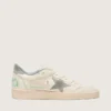 Ball Star in pelle nappa con stella e linguetta sul tallone in pelle scamosciata grigia