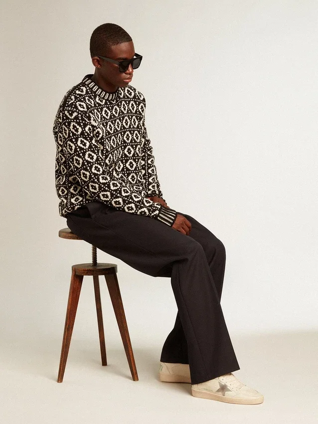Ball Star in pelle nappa con stella e linguetta sul tallone in pelle scamosciata grigia