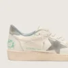 Ball Star in pelle nappa con stella e linguetta sul tallone in pelle scamosciata grigia