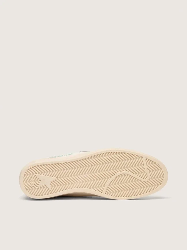 Ball Star in pelle nappa con stella e linguetta sul tallone in pelle scamosciata grigia