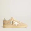 Ball Star in pelle scamosciata e cristalli Swarovski con stella in pelle e linguetta metallica sul tallone