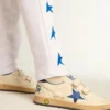 Ball Star Junior con stella in pelle blu metallizzata e linguetta sul tallone