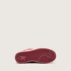 Ball Star Junior in camoscio rosso con stella in pelle bianca e linguetta sul tallone in argento metallizzato