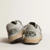 Ball Star Junior in glitter con inserti in pelle scamosciata grigio ghiaccio