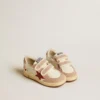 Ball Star Junior in nappa con stella in nappa e linguetta sul tallone in pelle scamosciata rosa