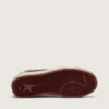 Ball Star LAB da donna in pelle scamosciata nera con borchie e stella in pelle nera lucida