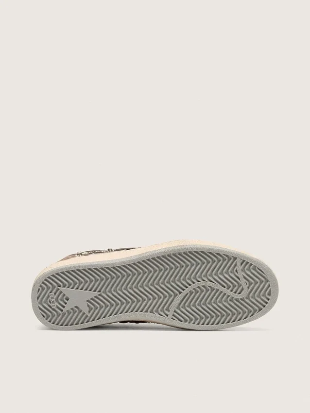 Ball Star LAB da donna in velluto matelassé marrone con strass e stella in pelle nera