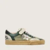Ball Star LAB da donna in pelle scamosciata verde con stella in pelle argentata e linguetta sul tallone in pelle scamosciata nera