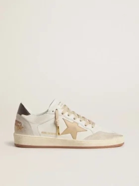 Ball Star LTD da donna con stella beige e linguetta sul tallone nera