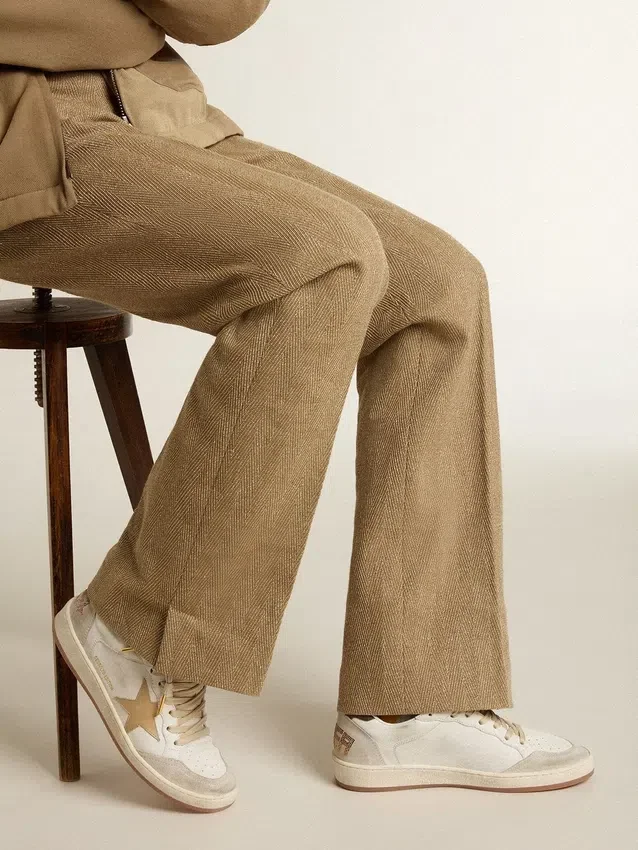 Ball Star LTD da donna con stella beige e linguetta sul tallone nera