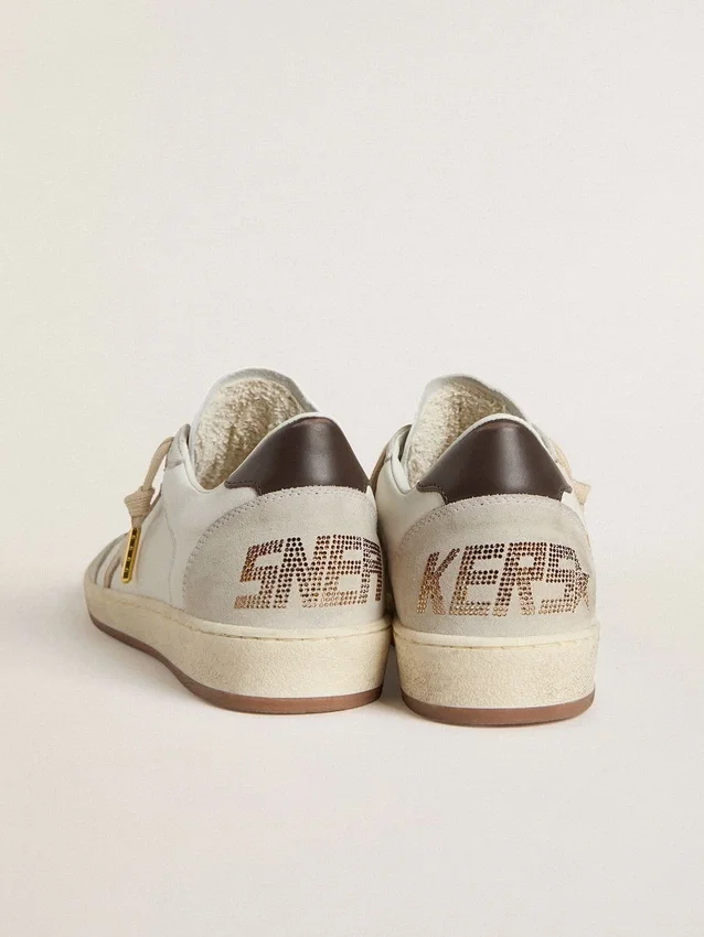 Ball Star LTD da donna con stella beige e linguetta sul tallone nera