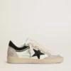 Ball Star LTD da donna in nappa con stella in cristallo nero e inserti in pelle scamosciata beige