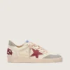 Ball Star LTD da donna in nappa con stella in pelle e linguetta sul tallone in pelle scamosciata argentata