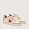 Ball Star LTD da donna in nappa con stella in pelle e linguetta sul tallone in pelle scamosciata argentata