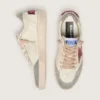 Ball Star LTD da donna in nappa con stella in pelle e linguetta sul tallone in pelle scamosciata argentata