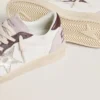 Ball Star LTD da donna in nappa con stella in pelle laminata platino e linguetta sul tallone in pelle nabuk bordeaux