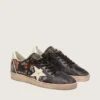Ball Star LTD da donna in nappa ebano con ricami multicolori e stella bianca