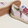 Ball Star LTD da donna in nylon lilla con stella in pelle bianca e inserti in pelle scamosciata