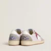 Ball Star LTD da donna in nylon lilla con stella in pelle bianca e inserti in pelle scamosciata
