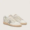 Ball Star LTD da donna in pelle bianca con stella in pelle di pony con stampa animalier