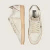 Ball Star LTD da donna in pelle bianca con stella in pelle di pony con stampa animalier