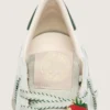 Ball Star LTD da donna in pelle bianca con stella verde e Pellami