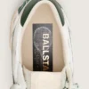 Ball Star LTD da donna in pelle bianca con stella verde e Pellami
