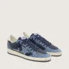 Ball Star LTD da donna in pelle blu scuro con stella in cristalli Swarovski azzurri e inserti in pelle scamosciata
