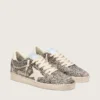 Ball Star LTD da donna in pelle di pony leopardata con stella in pelle color crema