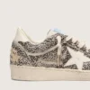 Ball Star LTD da donna in pelle di pony leopardata con stella in pelle color crema