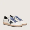 Ball Star LTD da uomo in nappa bianca con stella e linguetta sul tallone in pelle nera