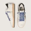 Ball Star LTD da uomo in nappa bianca con stella e linguetta sul tallone in pelle nera