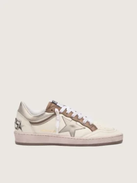 Ball Star LTD da donna in pelle nappa con stella metallizzata a base biologica e inserti