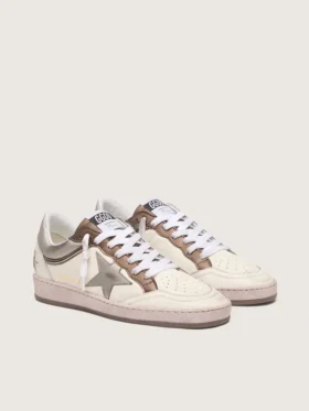 Ball Star LTD da donna in pelle nappa con stella metallizzata a base biologica e inserti